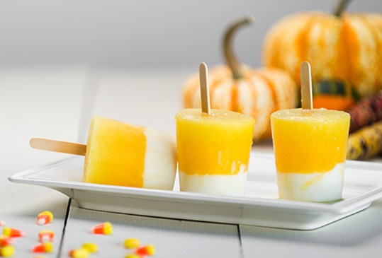 Candy Corn Popsicles